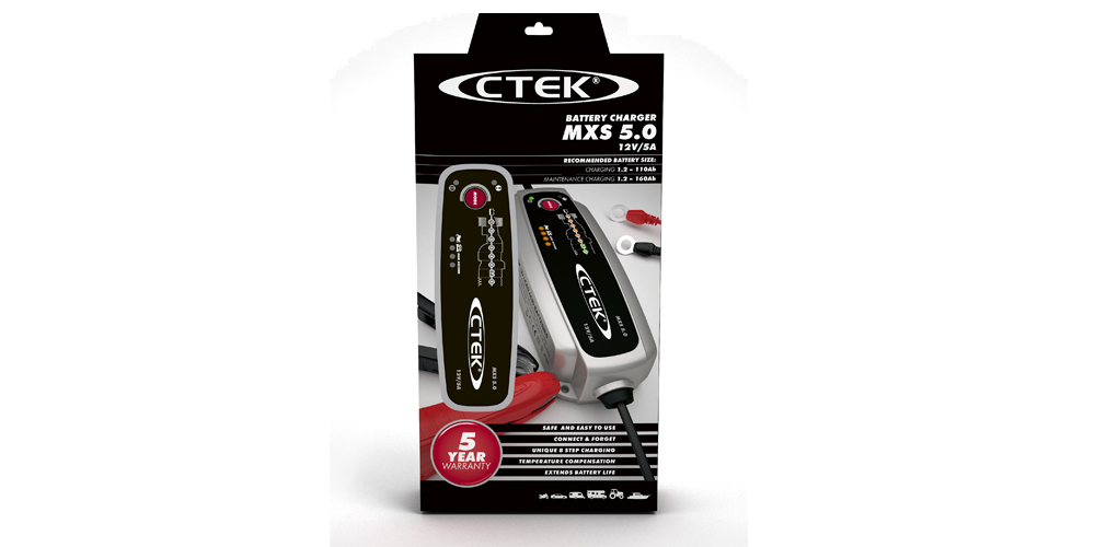 CTEK MXS 5.0 Smart Battery Charger/Maintainer -  - Stop Being  Slow